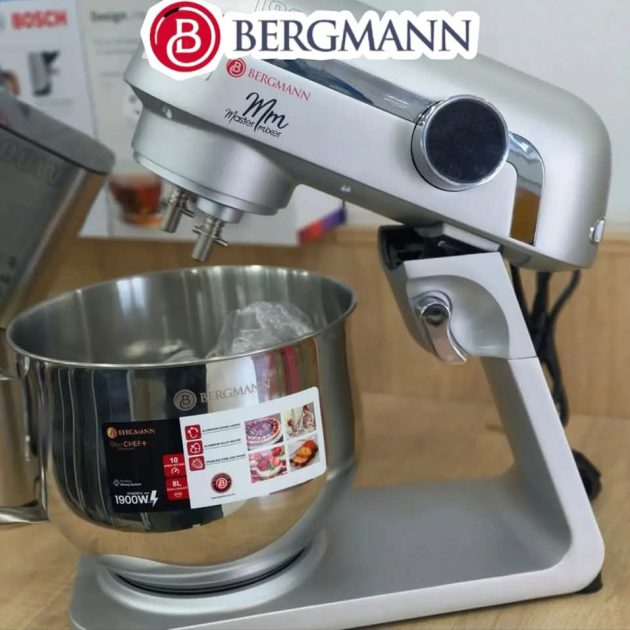 عجان كهربائي دوبل كروشي | pétrin bergmann 8L 1900w